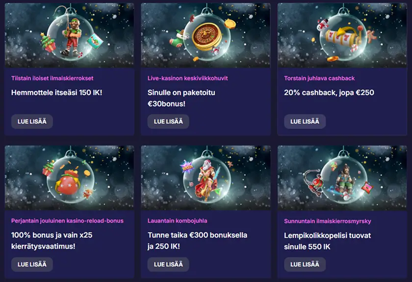 Rizzio Casinon joulukampanja Rizzio Casinon joulukampanja