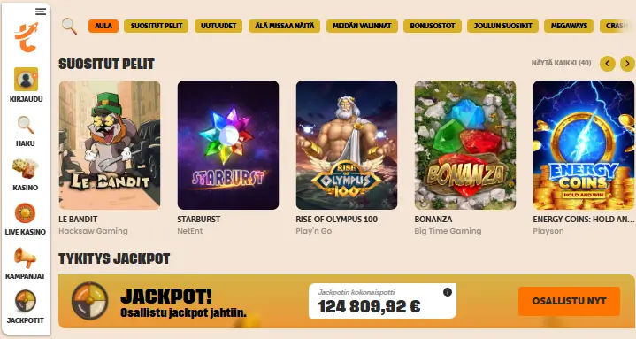 Tykitys Casino pelit