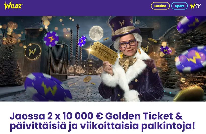 Wildz Casinon Golden Ticket Wildz Casinon Golden Ticket