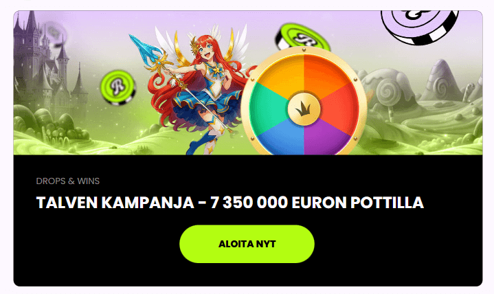 Rullat Casino Wheel Drops & Wins kampanja