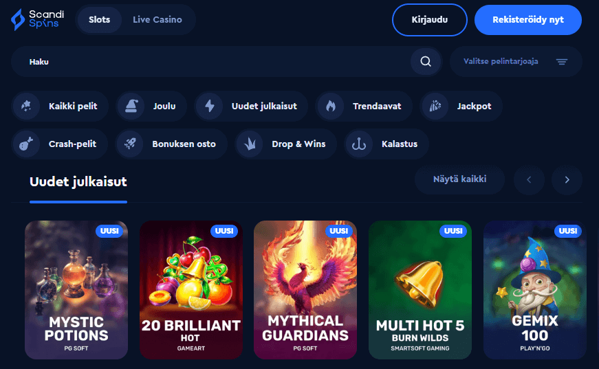 ScandiSpins Casino pelit