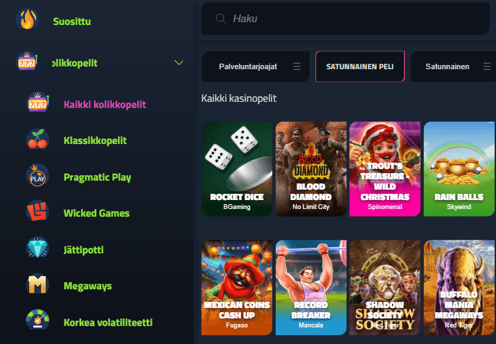 WikiBet Casino pelit