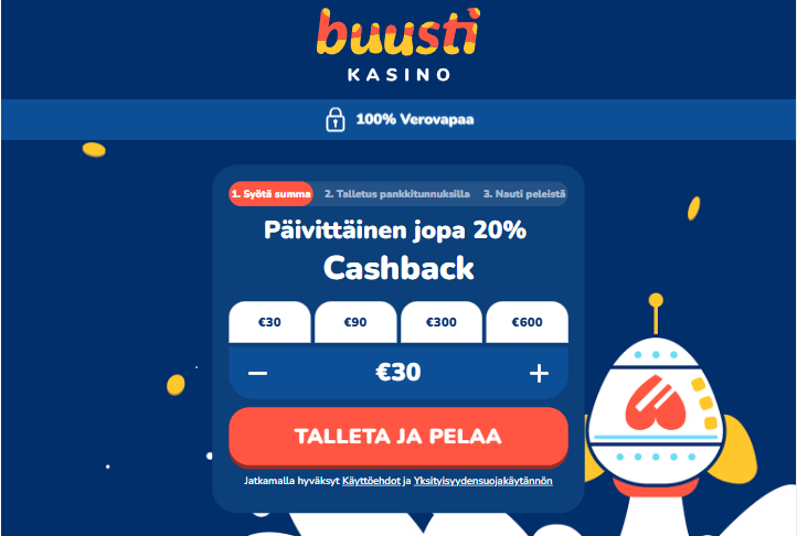 Buusti Kasino bonus Buusti Kasino bonus