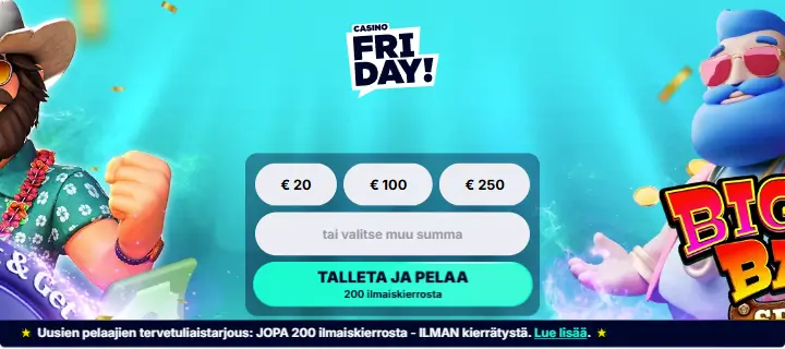 Casino Friday talletus