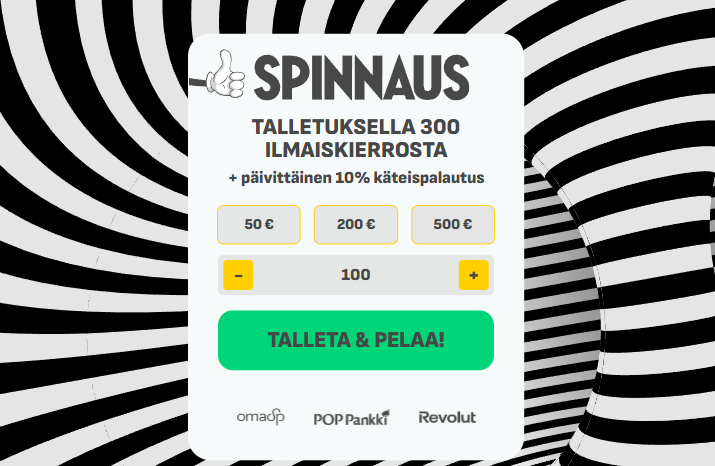 Spinnaus Casino talletus