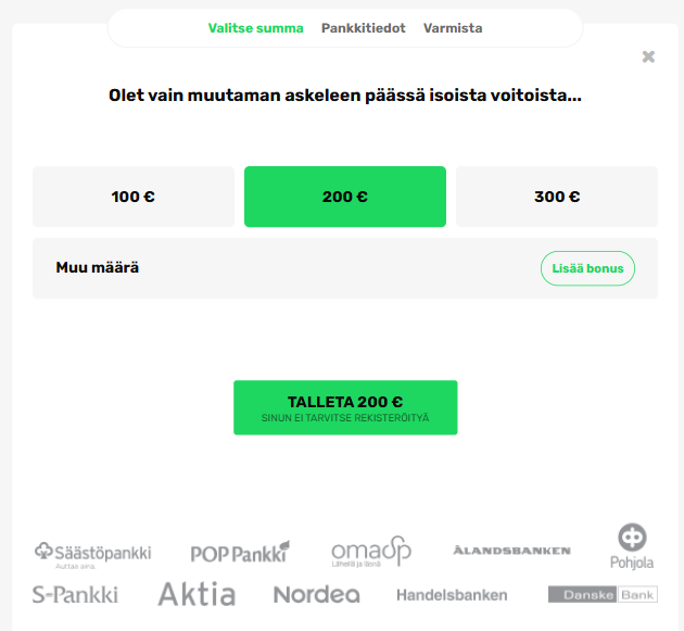 XLBet Casino talletus