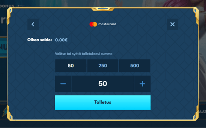 Casea Casino talletus