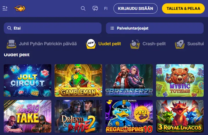 JasminSlots Casino pelit