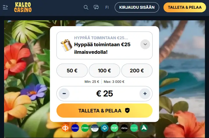 Kaleo Casino talletus