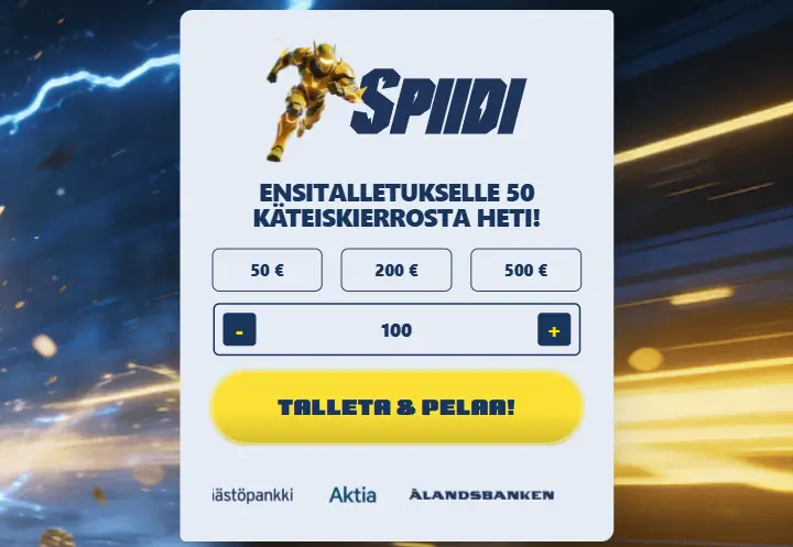 Spiidi Casino talletus