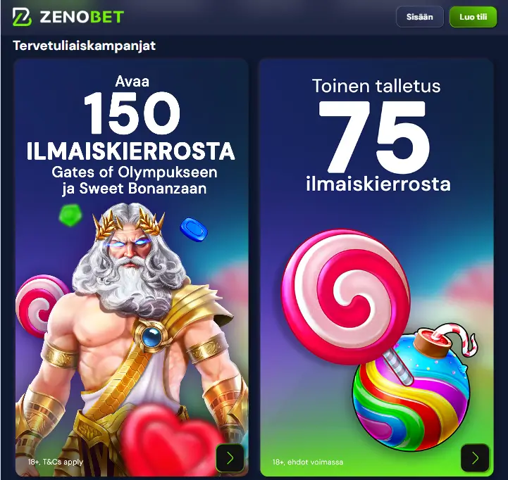 Zenobet Casino bonus