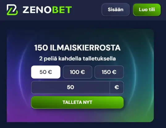 Zenobet Casino talletus