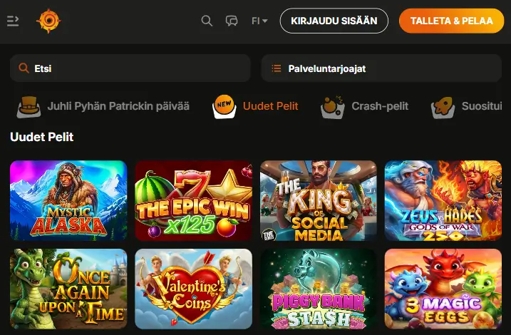 ZuluSpins Casino pelit