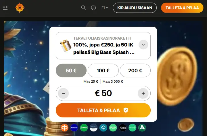 ZuluSpins Casino talletus