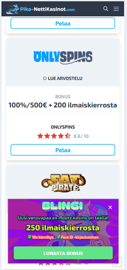 Mastercard talletus - vaihe 1- Valitse listaltamme haluamasi kasino