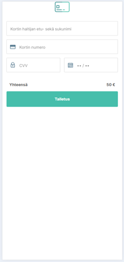 Mastercard talletus - vaihe 5 - Vahvista maksu