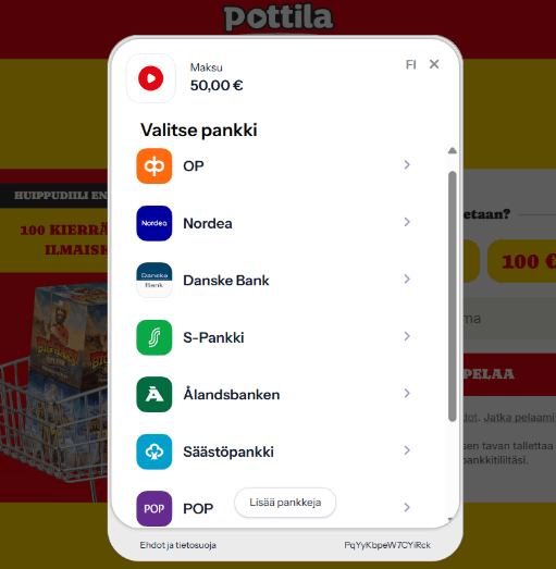 Pottila Kasino talletus