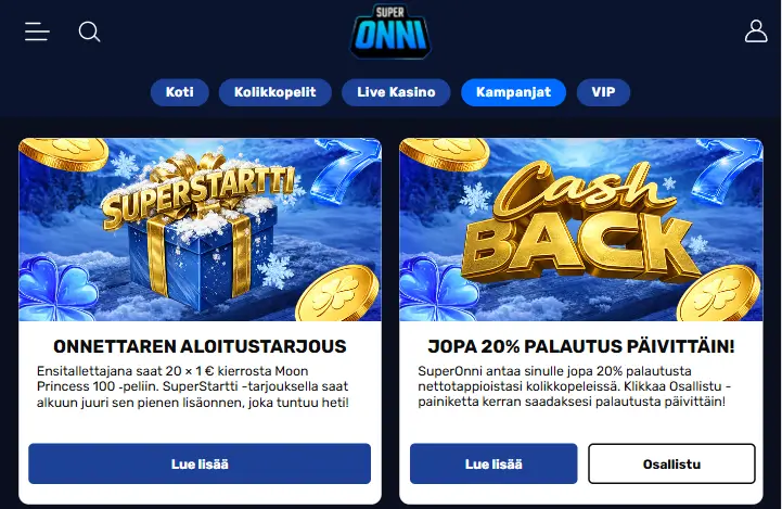 SuperOnni Kasino bonus