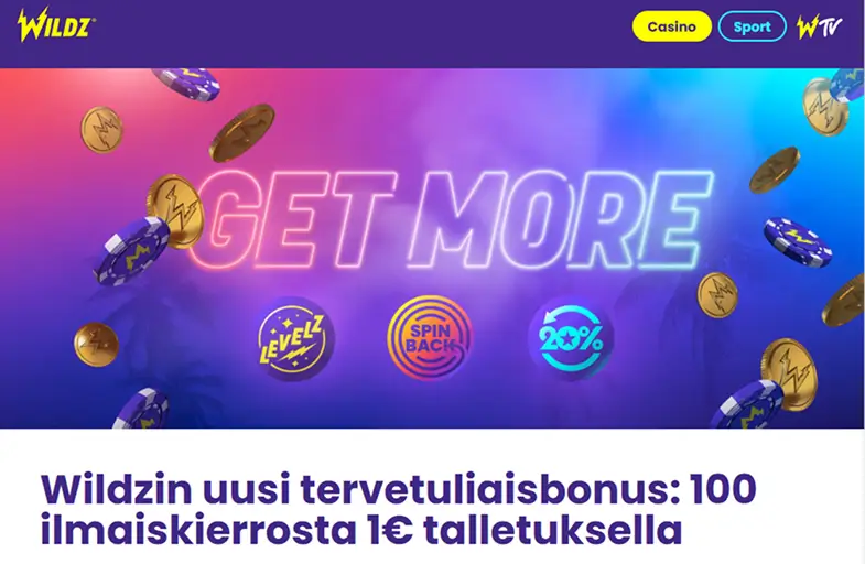 Wildz Casino bonus