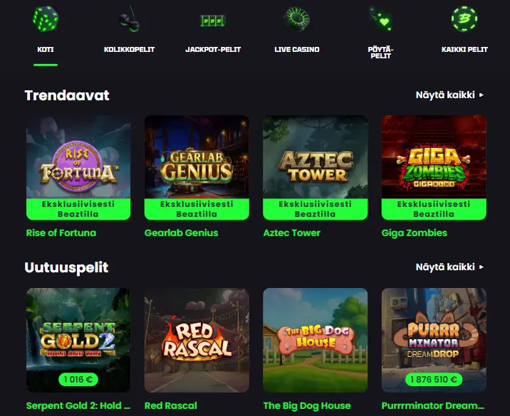 Beazt Casino pelit Beazt Casino pelit