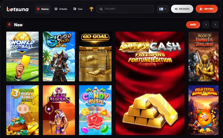 Betsuna Casino pelit