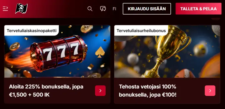 PiratePots Casino bonus