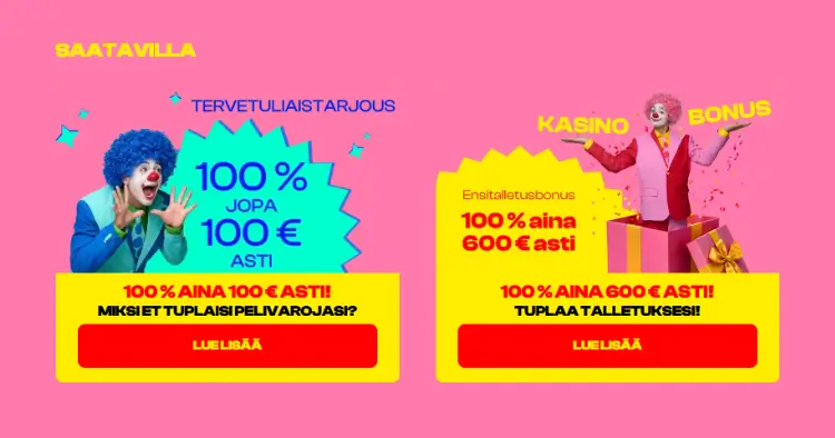 BetClown Casino bonus