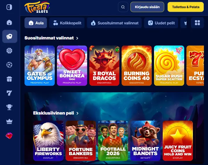 FiestaSlots Casino pelit