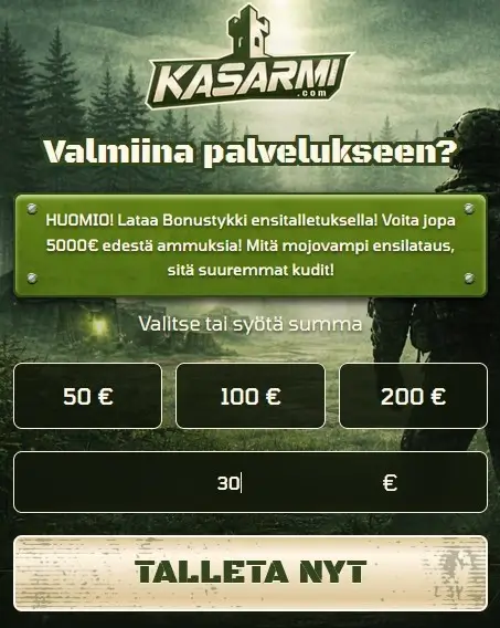 kasarmi talletus