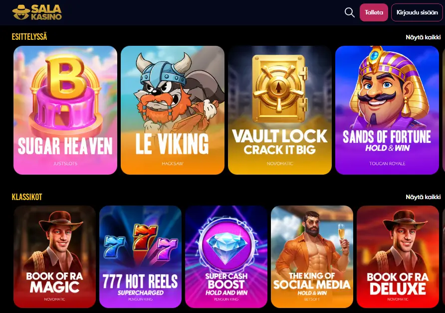 Salakasino pelit Salakasino pelit