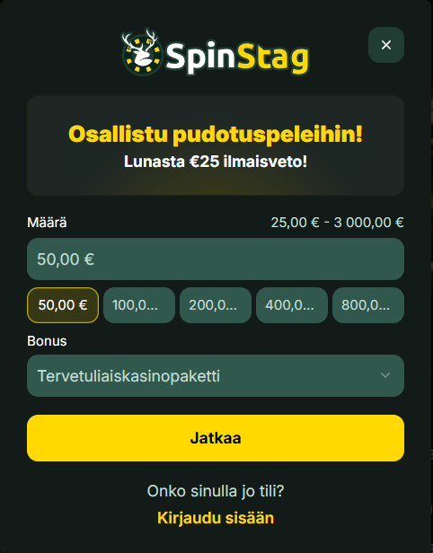 Spinstag Casino talletus Spinstag Casino talletus