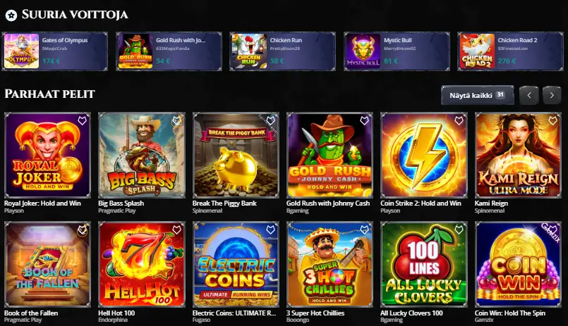 ThorFortune Casino pelit ThorFortune Casino pelit