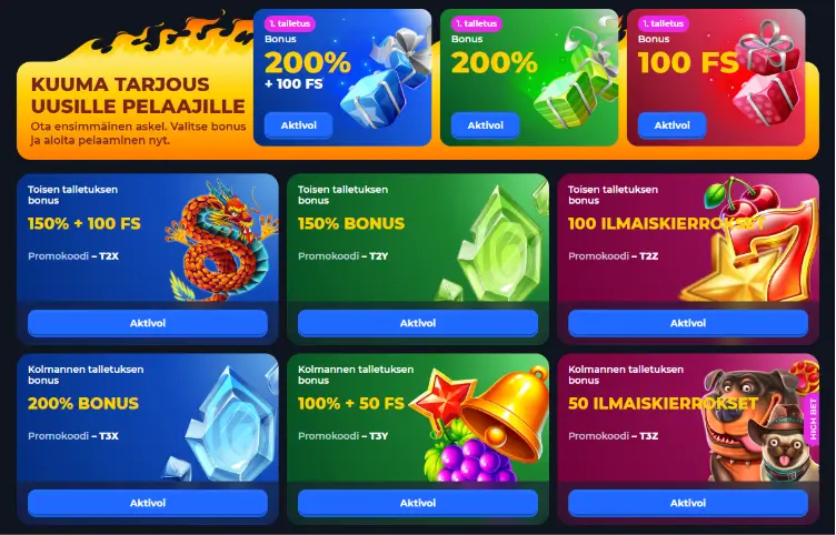Tycoon Casino bonus
