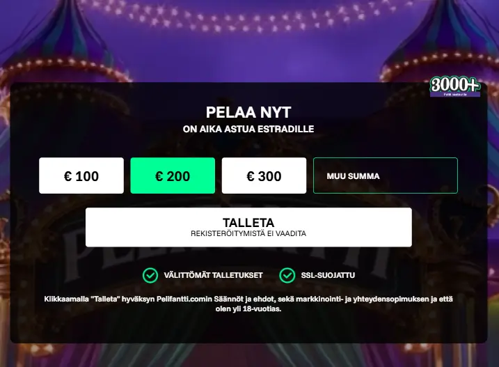 Pelifantti Casino talletus Pelifantti Casino talletus