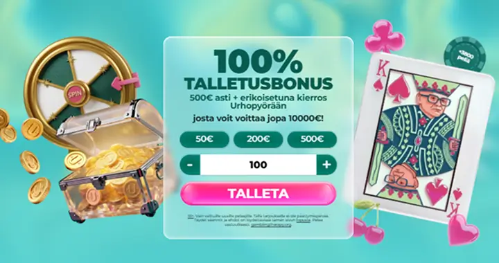 Urho Kasino – Urhopyörästä jopa 10 000 € jackpot Urho Kasino – Urhopyörästä jopa 10 000 € jackpot