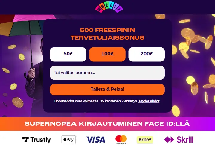 Wheelz Casino bonus