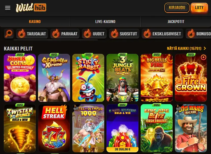 Wildhub Casino pelit