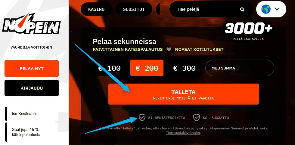 Näin tunnistat kasinon ilman rekisteröitymistä