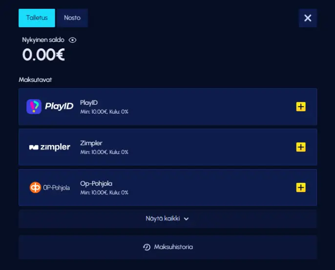 BetScore Casino talletus BetScore Casino talletus