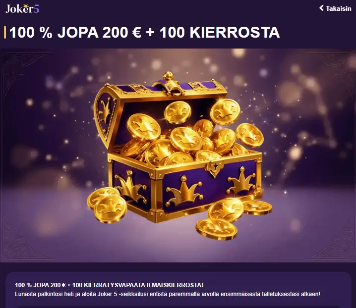 Joker5 Casino bonus Joker5 Casino bonus