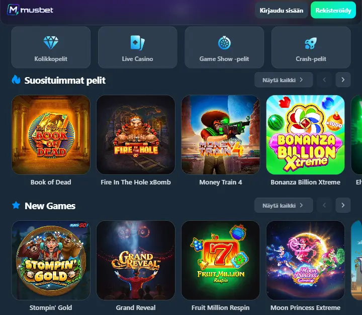 Musbet Casino pelit Musbet Casino pelit