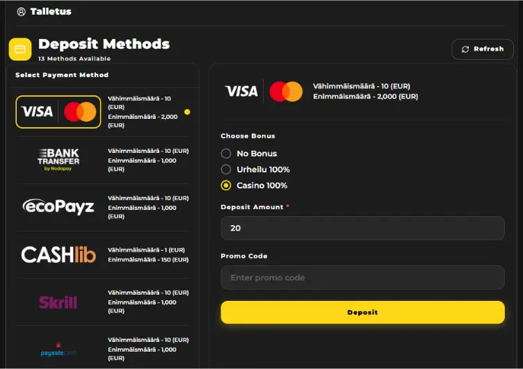 OneClick Casino talletus OneClick Casino talletus