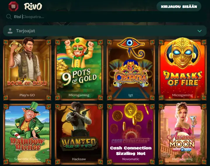 Rivo Casino pelit Rivo Casino pelit