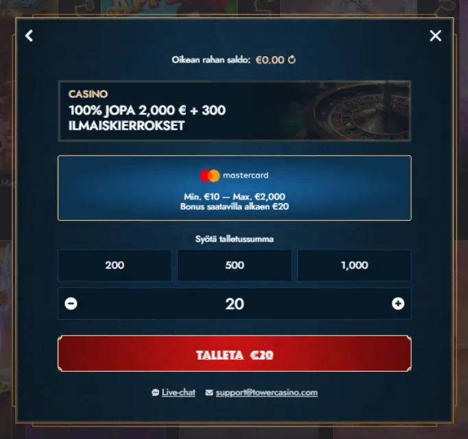 TowerCasino talletus TowerCasino talletus