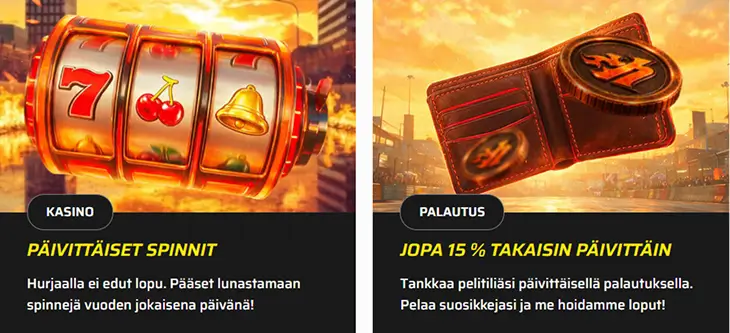 Hurjaa Kasino bonus
