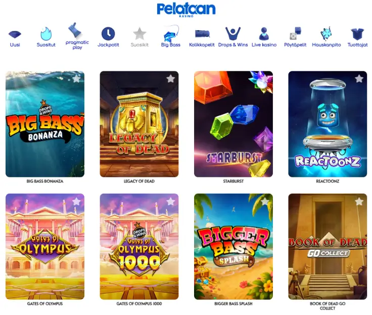 Pelataan Kasino pelit