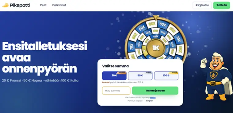 Pikapotti – pääpalkintona 10 000 € Pikapotti – pääpalkintona 10 000 €