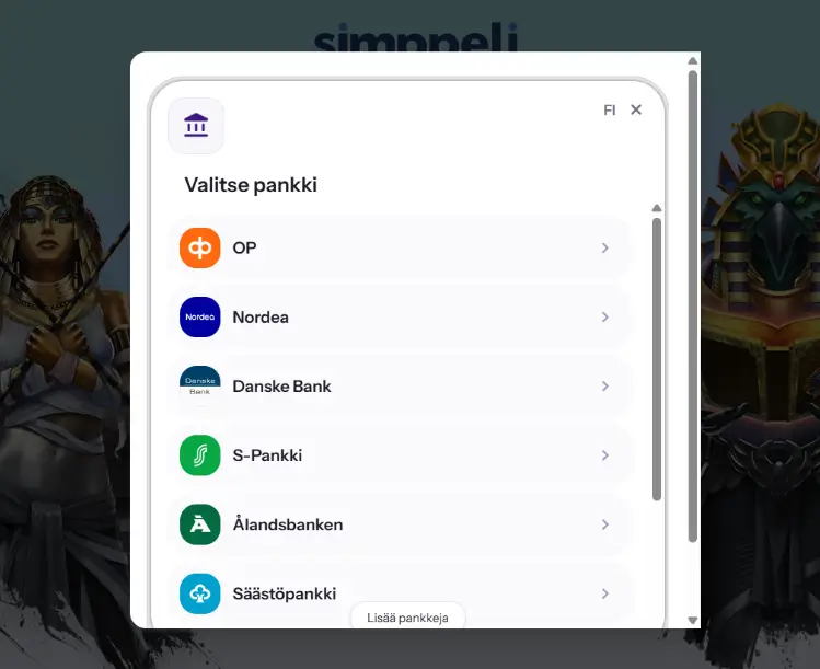 Simppeli Kasino talletus Simppeli Kasino talletus
