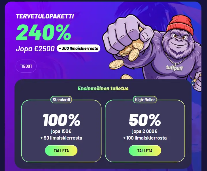 TuffPuff Casino bonus TuffPuff Casino bonus