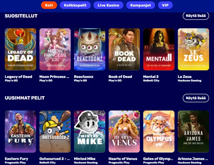 Tuhti Casino pelit Tuhti Casino pelit